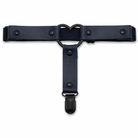Gothic Leather Leg Garter navy