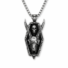 Skull Horn Necklace - Stainless Steel N536-Trophy
