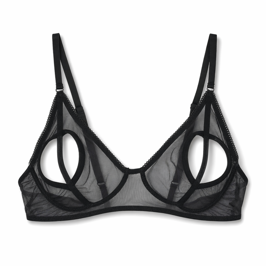 Black Mesh Round Hollow Bramax Black