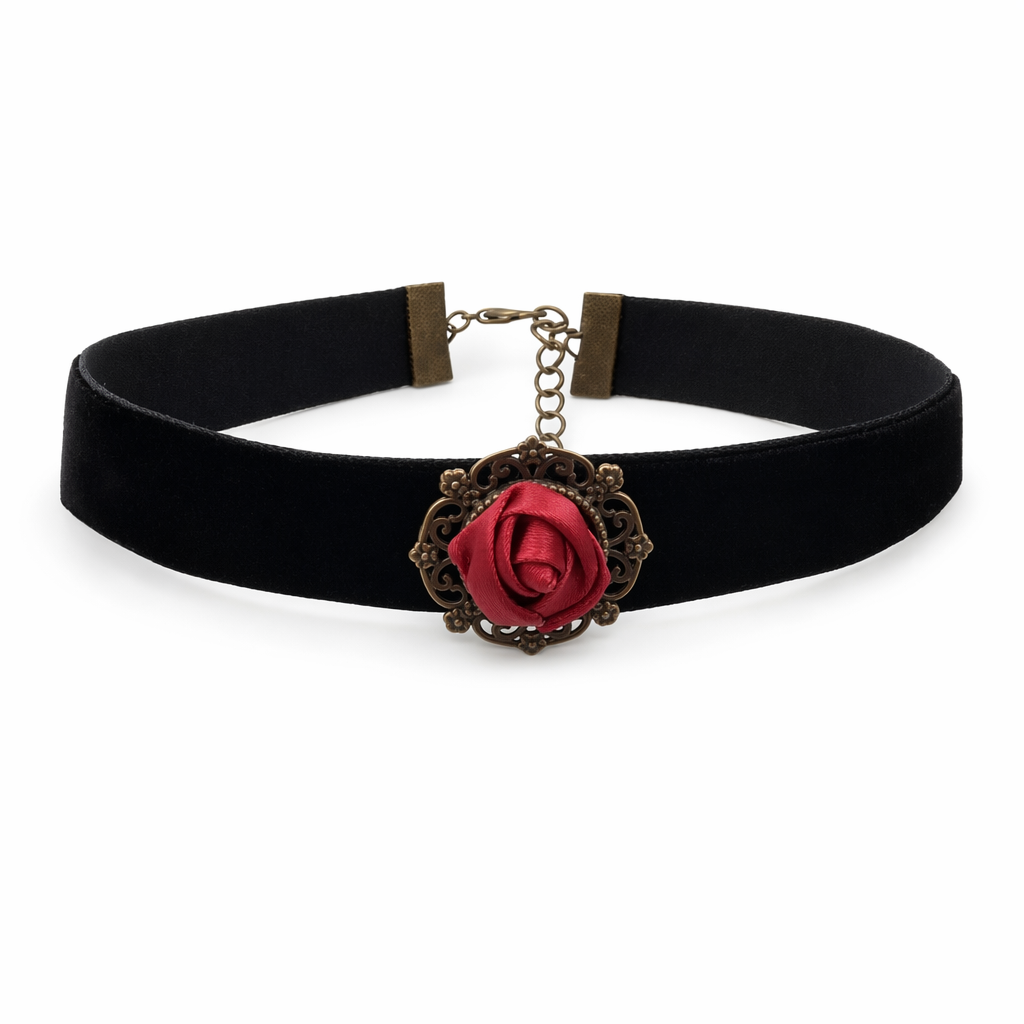 Rose Cross Necklace DD-07