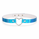 Holographic Heart Choker' blue