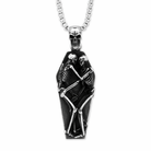 Double Skull Gothic Coffin Pendant Default