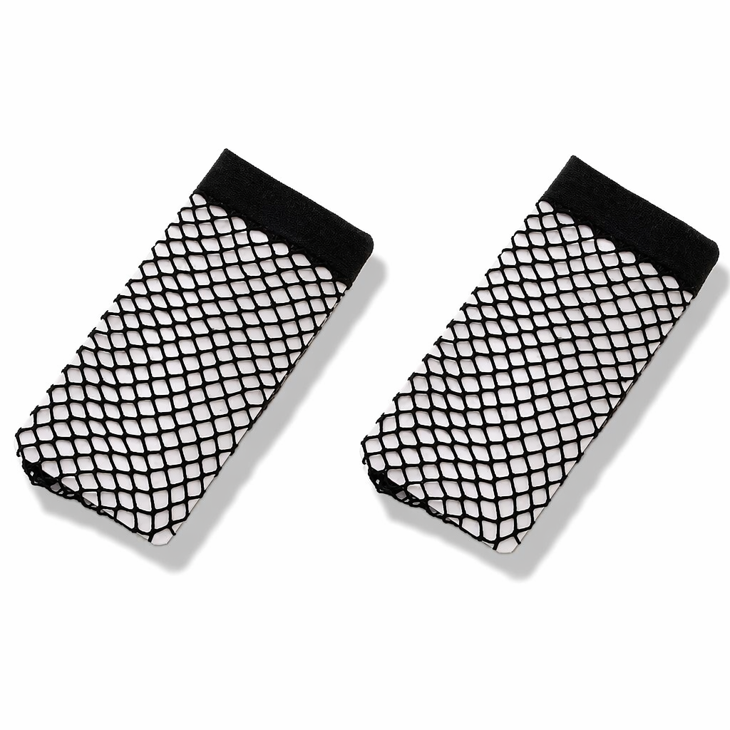 Sheer Fishnet Stockings 2 pairs of black