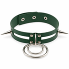 Black Spike Choker (11 Shades) Green