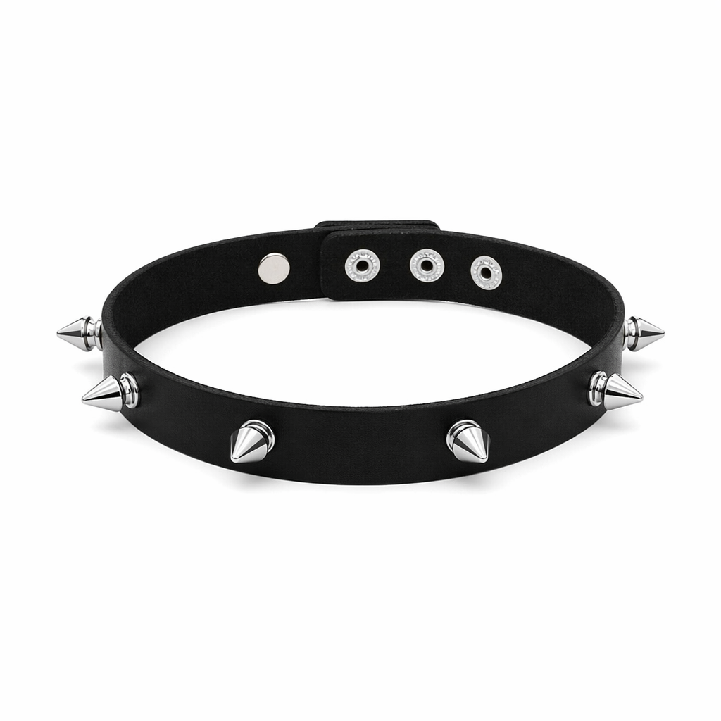 Spike Leather Choker Default Title