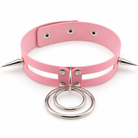 Black Spike Choker (11 Shades) Pink