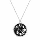 Silver Moon Phases Necklace Default Title