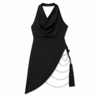 Black Gothic Chain Dress' Default Title