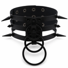 Black Choker with Triple Rings Default Title