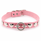 Colorful Heart Choker Pink