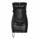 Faux Leather Mini Dress by Betty's black