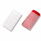 Sheer Fishnet Stockings 2 pairs White Red