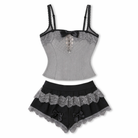 Grey Lolita Top and Skirt Default Title