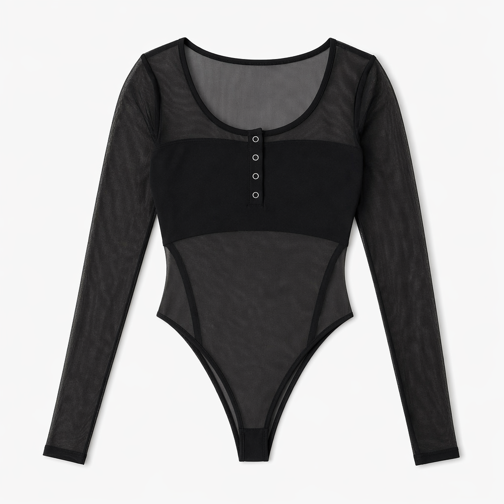 Black Mesh Bodysuit Black Bodysuit