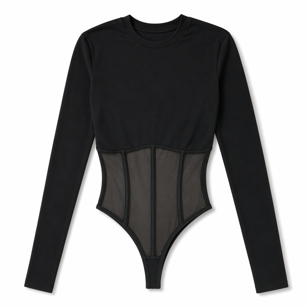 "Alt Slim Black Top" Black