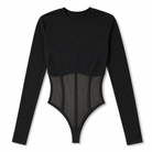 "Alt Slim Black Top" Black