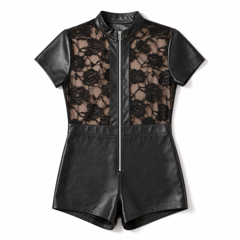 PVC Lace Romper M