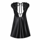 Gothic Satin Night Dress Black