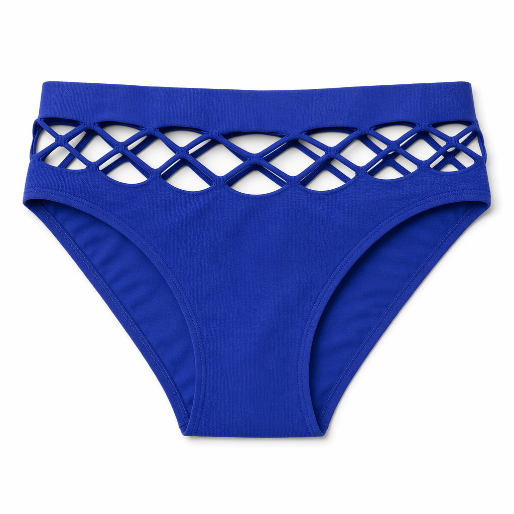 Mesh Nylon Briefs Blue