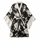 Black Red Kimono Cosplay Ensemble Black