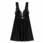 Black Backless V-Neck Dress Black