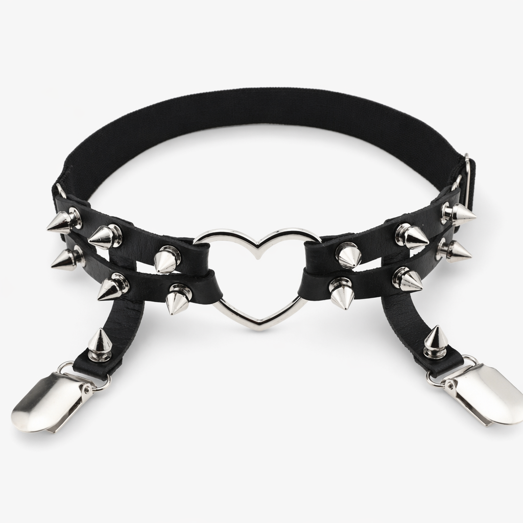 Thrash baby' heart spike garter Default Title
