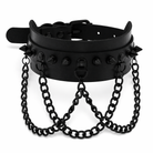 "Rivet Chain Punk Collar" Default