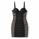 Black Mesh Panel Bodycon Dress Default Title
