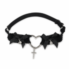"Heart Lace Leg Garter - Black" B01