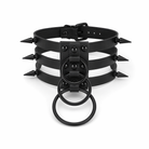 Gothic Spike Leather Choker. Default