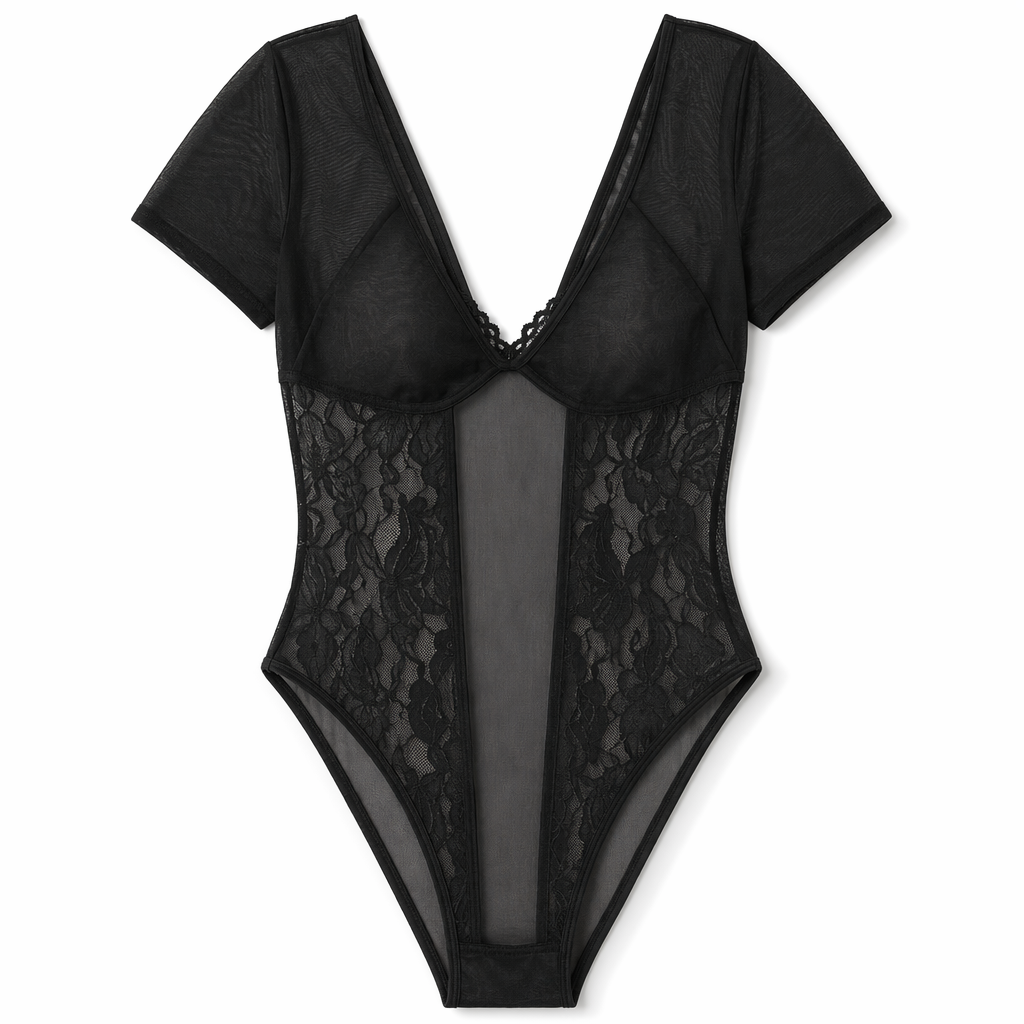 Black Gothic Survival Bodysuit S