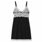 Black Patchwork Lace Dress Black