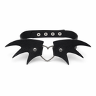 "Batty Black Faux Leather Choker" Default Title