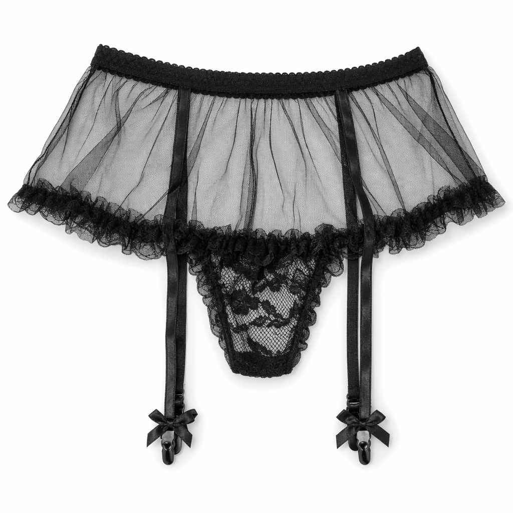 Lace See-Through Underwear by Voices Black