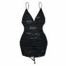 Grunge Bodycon Mini Dress' Black