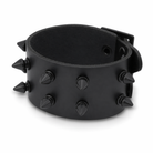 Spike Leather Bracelet - Casual black
