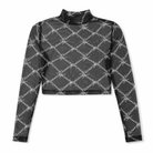 Goth Barbed Wire Style Top Black