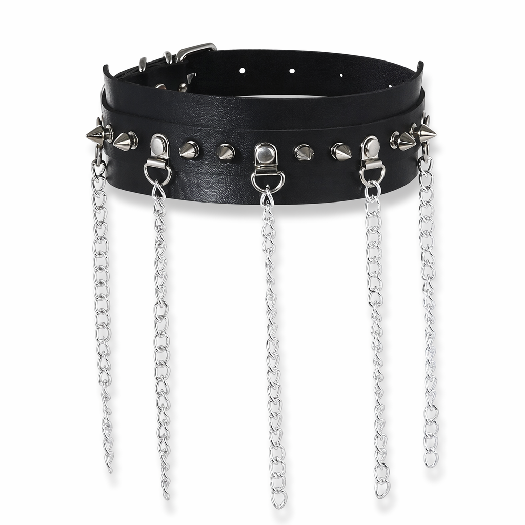"Chic Black Chain Necklace" black