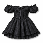 Comeback' Grunge Mini Dress Black