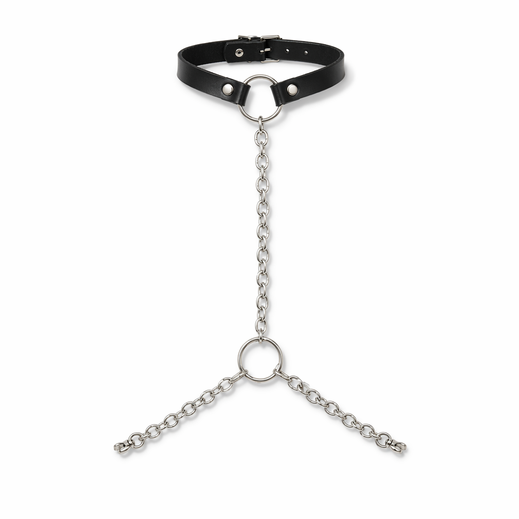 Leather Chain Body Harness Default Title