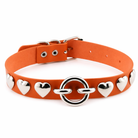 Colorful Heart Choker Orange