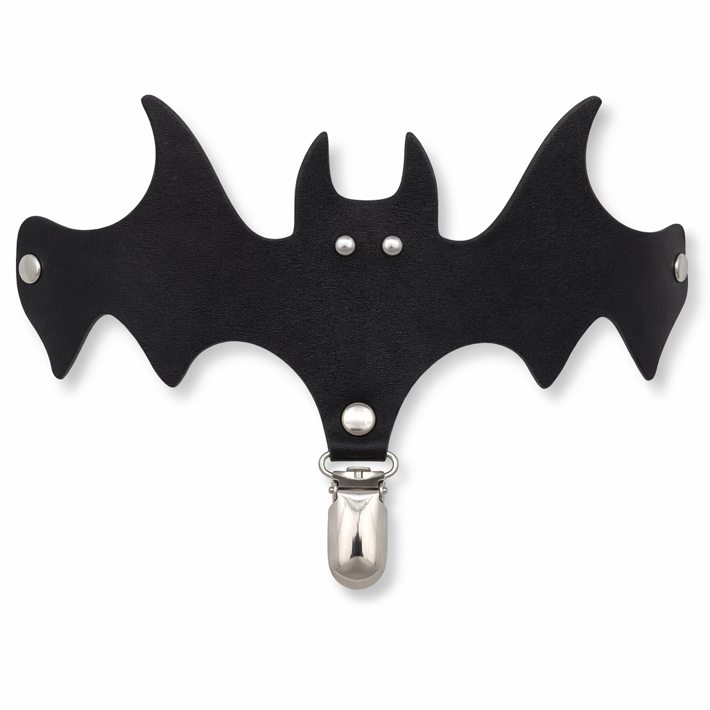 Black Goth Suspender Garter Black single 17