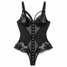 Goth Lace Bodysuit - Back Track Black' Black