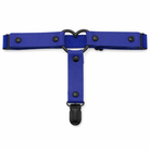 Gothic Leather Leg Garter blue