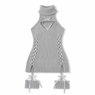 Lolita Grunge Turtleneck Dress Gray