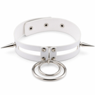 Black Spike Choker (11 Shades) White