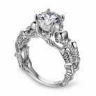Silver Clear Stone Duo Ring 8