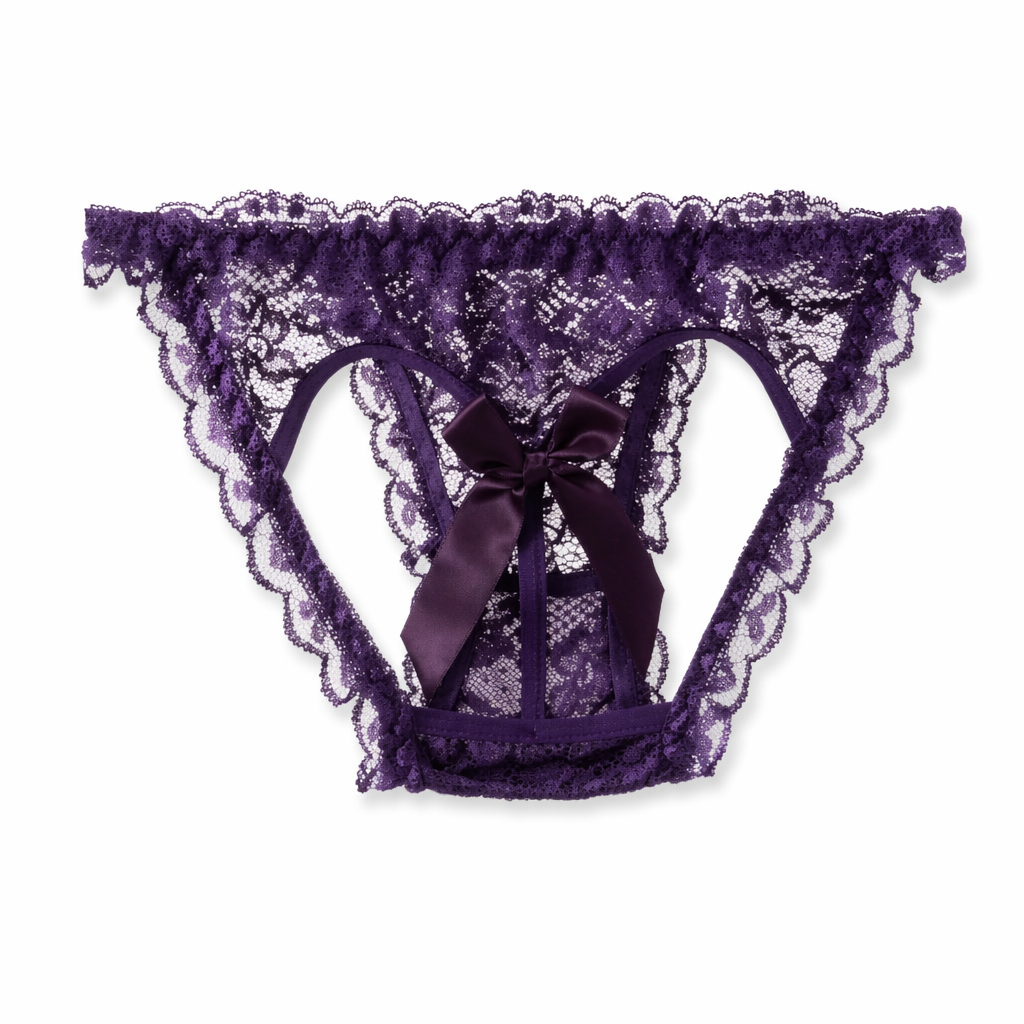 Lace See-Through Underwear by Voices Purple