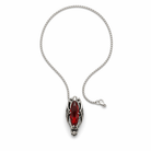 Savage Crystal Bat Necklace Red stone