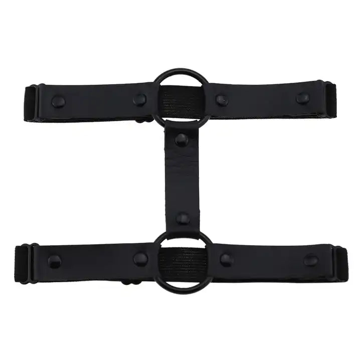 Noir Leather Garter - The Cursed Closet